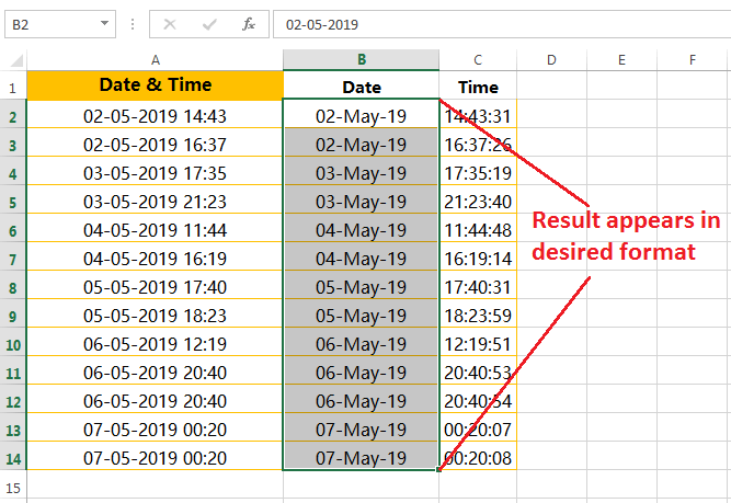 Text to Columns (Formatting of dates in a valid format)-6