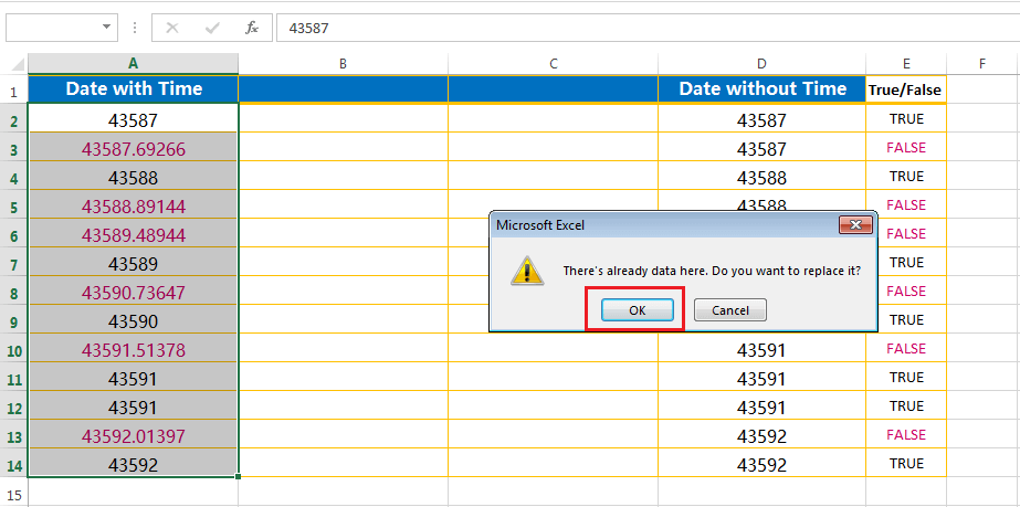 Split the point extension after the values - fourth step