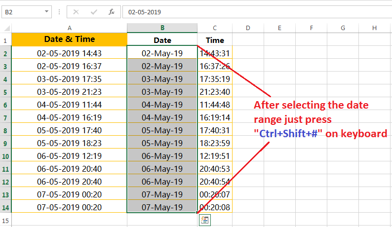 Text to Columns (Formatting of dates in a valid format)-2