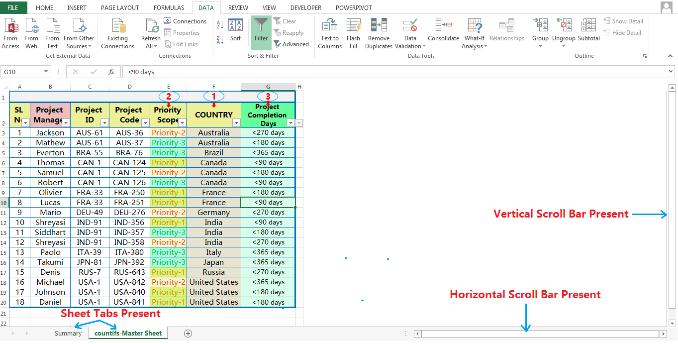 Görgetősávok elrejtése és visszaállítása, laptáblák-6