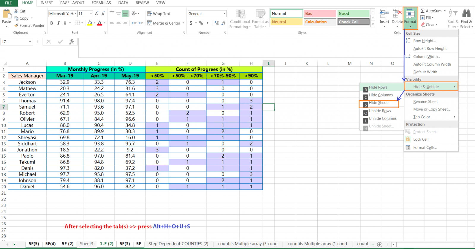 Alt+H+O+U+S (after apply)