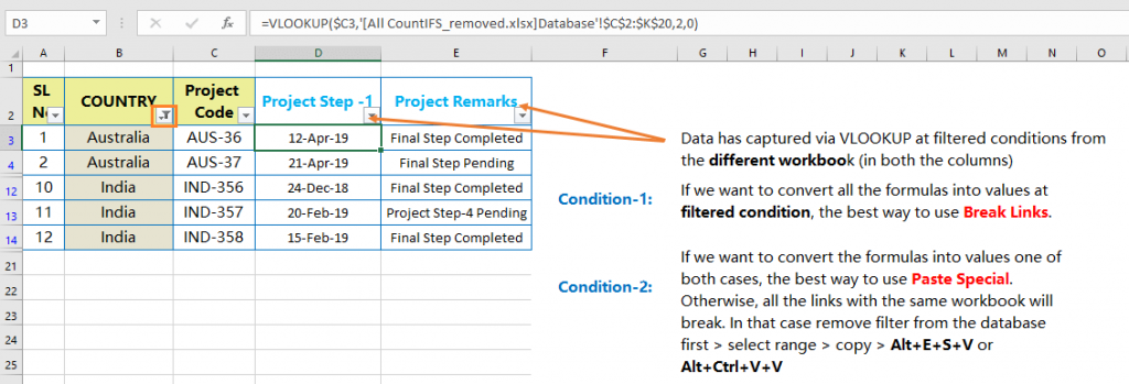 Example 2_Best Uses of Break Links instead of Paste Special_Step1