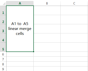 Rectangular shaped Merge Cells