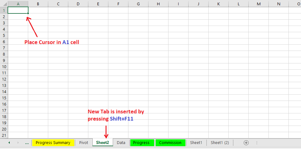 Reduce Excel File size-2(Create New Worksheet)