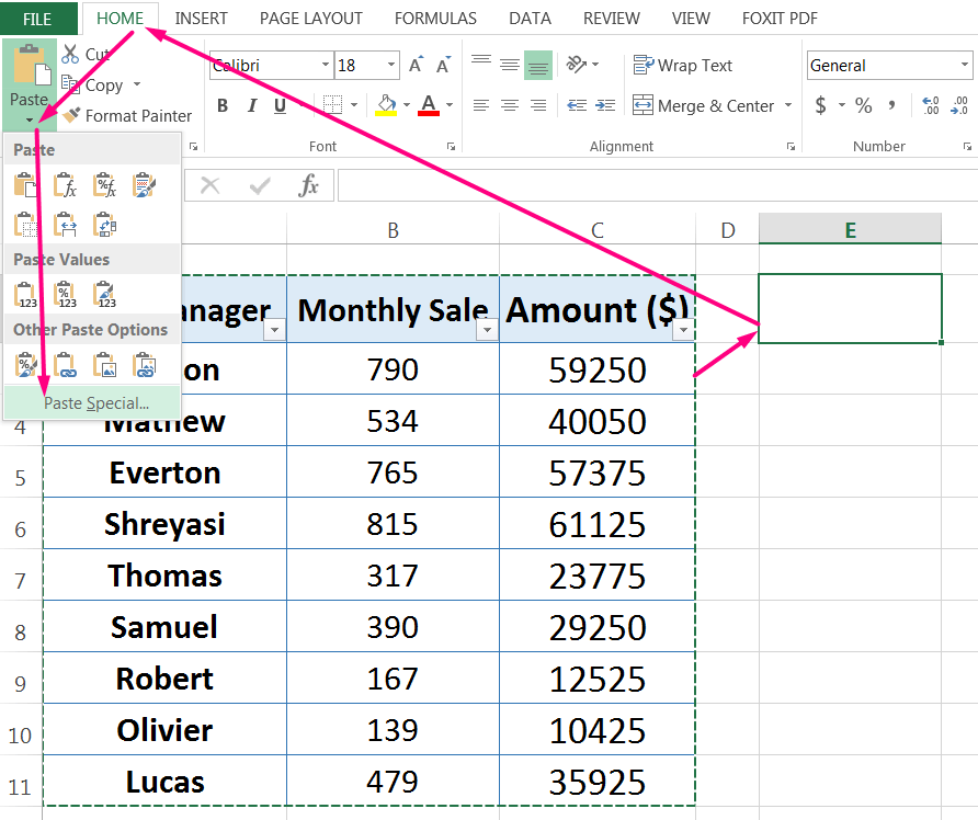 How to Apply Paste Special in Excel_2