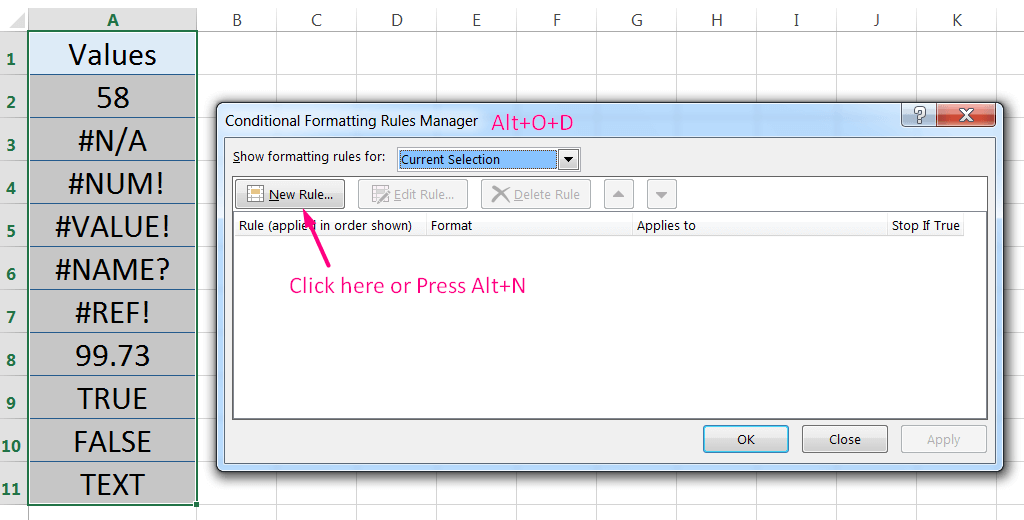 Using Excel Conditional Formatting to Hide Errors_1