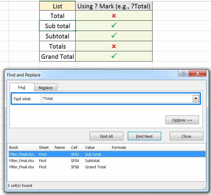HOW TO FIND THE TEXT NUMERIC VALUE FROM EXCEL WORKBOOK_Find Content with Wildcards Characters_2