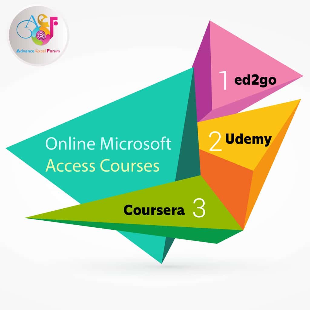 Online Microsoft Access Courses By ed2go, Coursera, Udemy